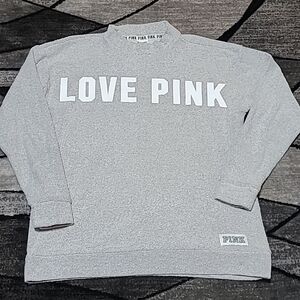 VS PINK 2016 Campus High-Neck Logo Sweater